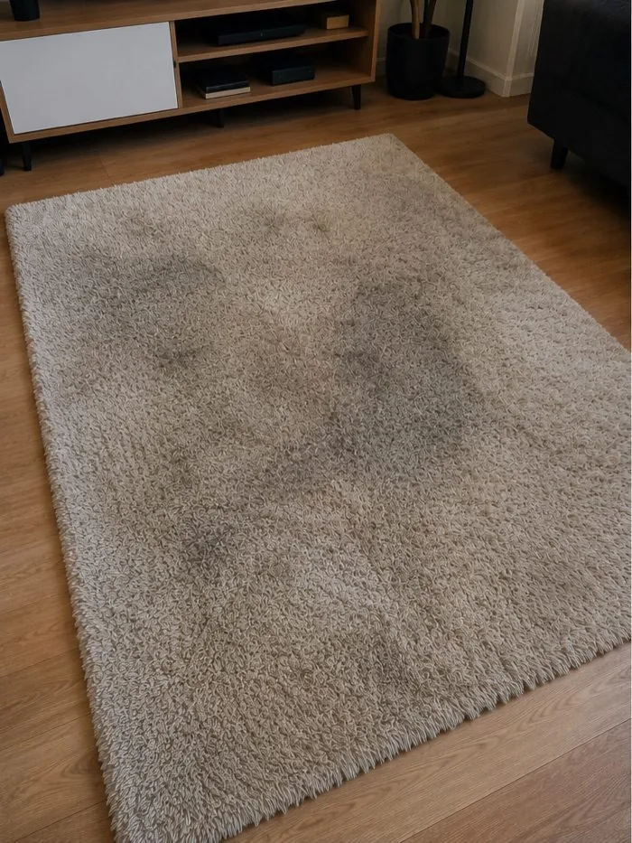 Tapis avant nettoyage